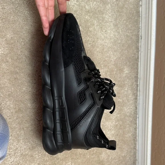 Versace Black Sneakers chain reaction